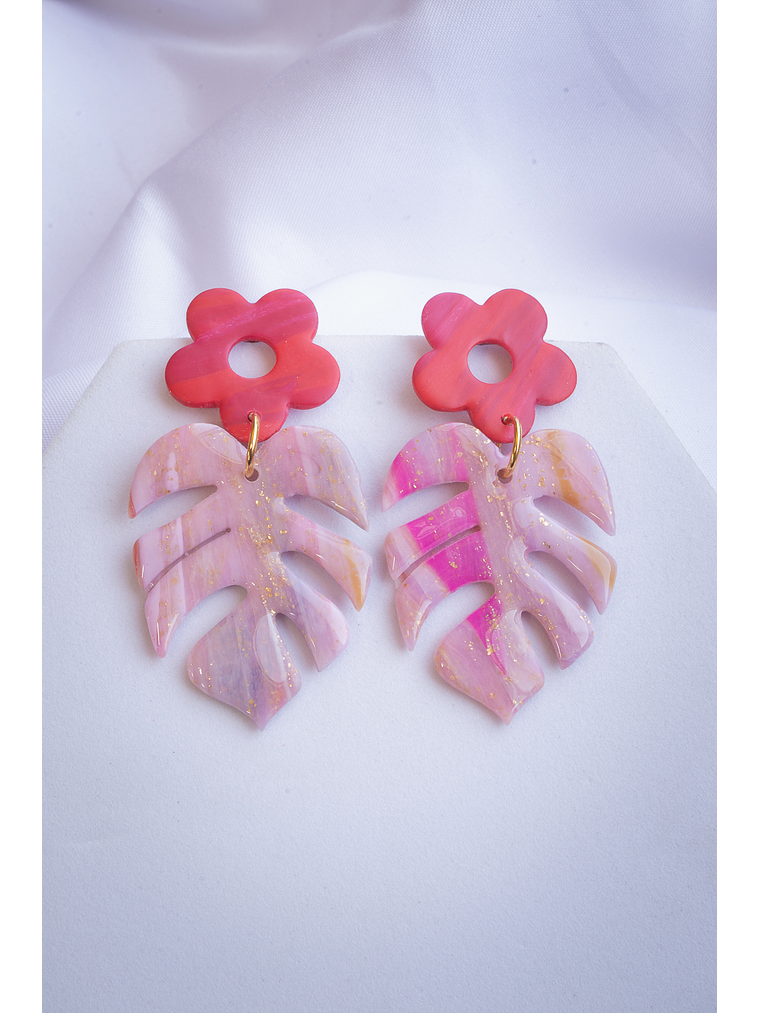 Aritos monstera con flor 1