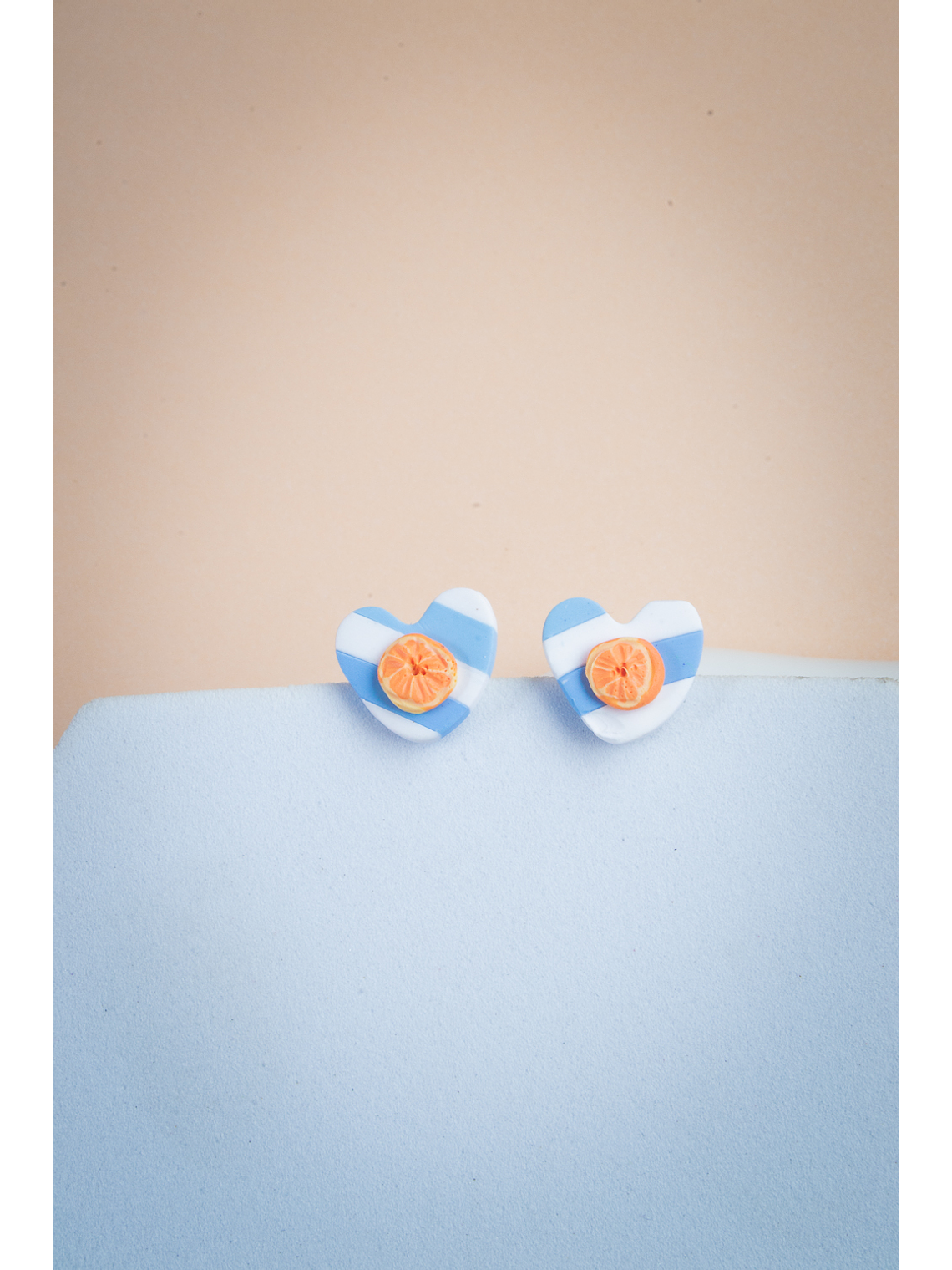 Aritos Corazones y naranjas pequeños 1