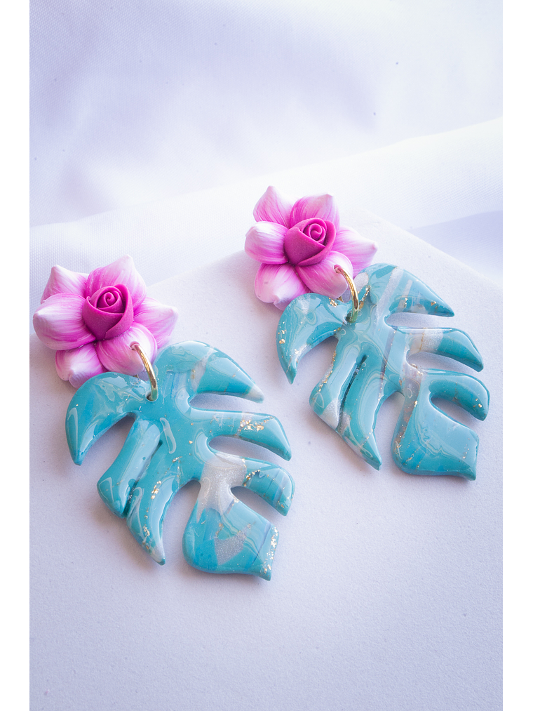 Aritos Monsteras con Flor 1