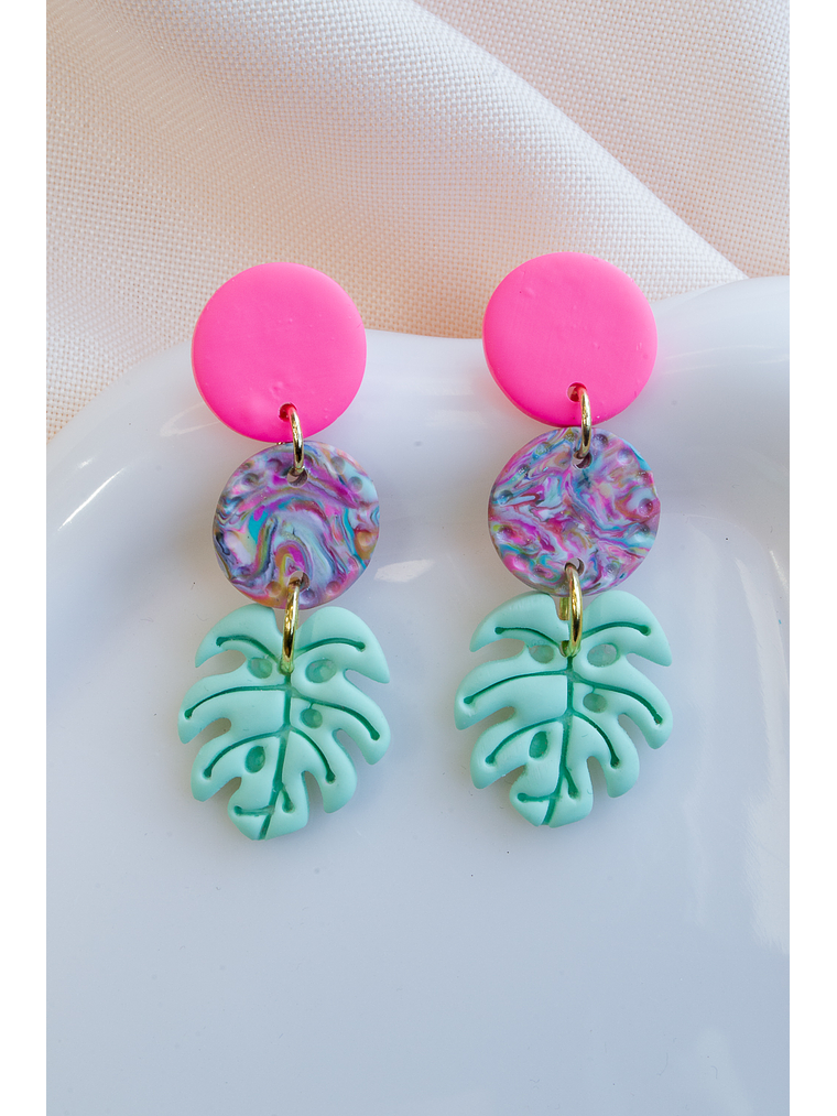 Aritos Botones y Monsteras 1