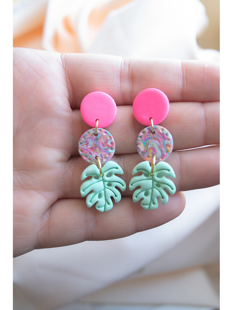 Aritos Botones y Monsteras 2