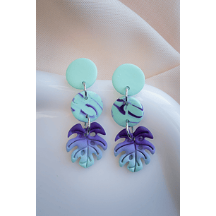 Aritos Botones y Monsteras