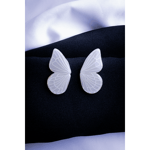 Alas de Mariposa Blancas Translúcidas