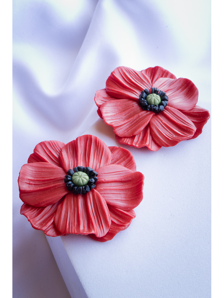 Aros amapolas 5 cms 2