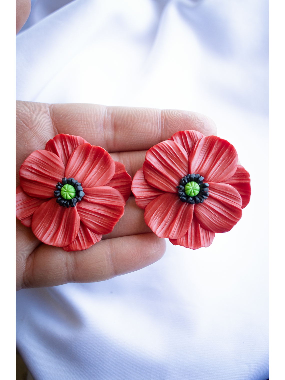 Aros amapolas 5 cms 3