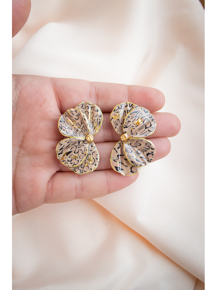 Aritos modelo Scrunchys Animal print 3