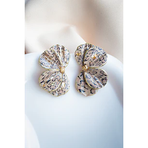 Aritos modelo Scrunchys Animal print