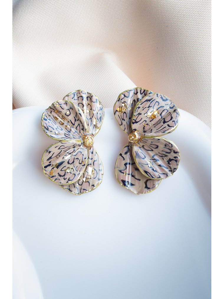 Aritos modelo Scrunchys Animal print 1