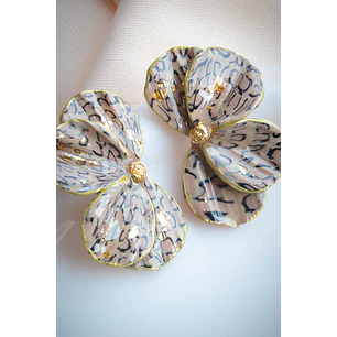 Aritos modelo Scrunchys Animal print