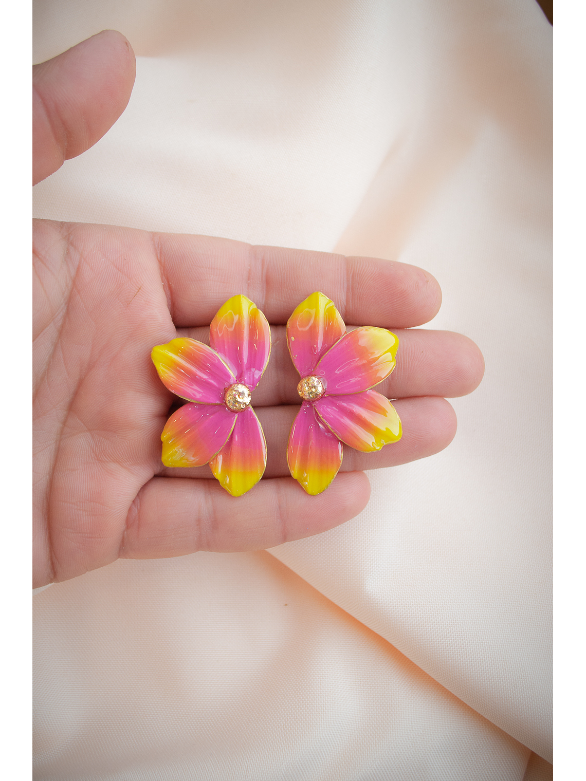 Aritos modelo flor de loto  3