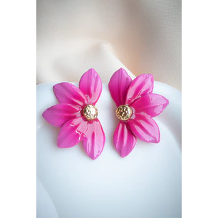 Aritos modelo flor de loto 