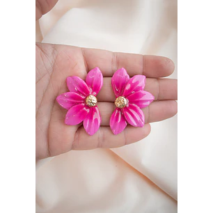 Aritos modelo flor de loto 