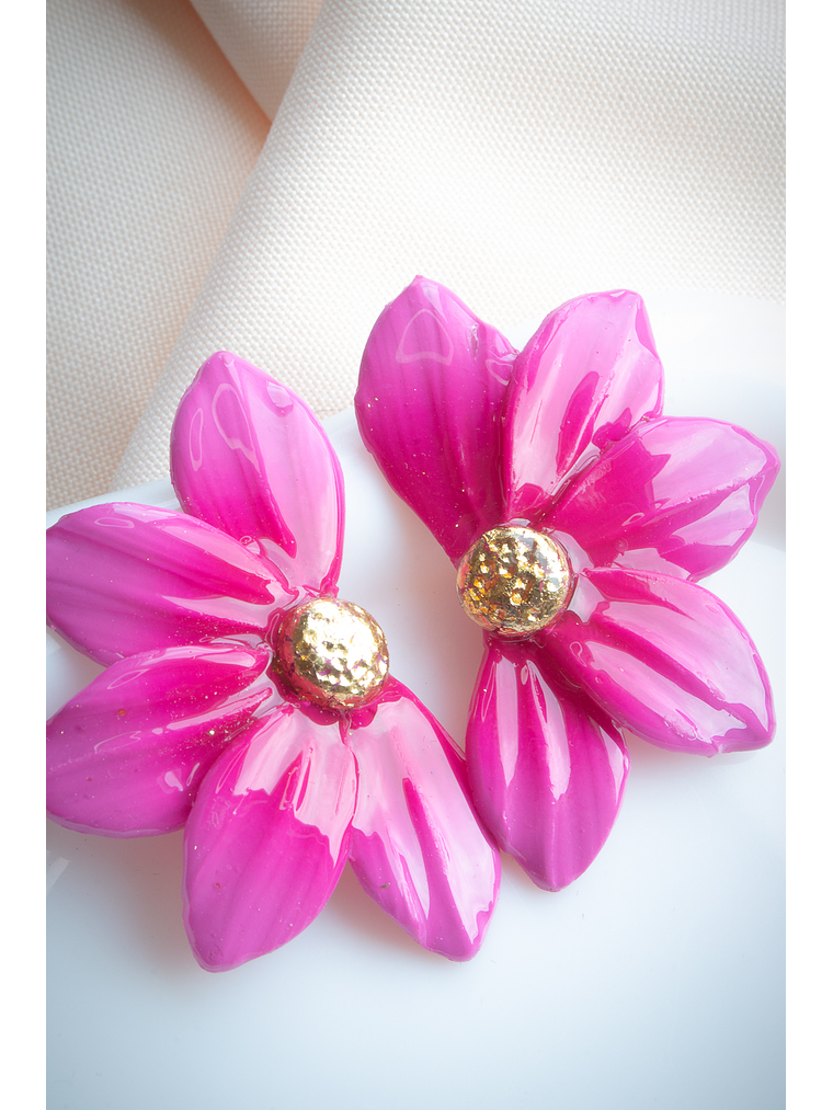 Aritos modelo flor de loto  3