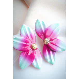 Aritos modelo flor de loto