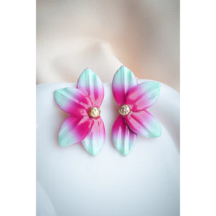 Aritos modelo flor de loto