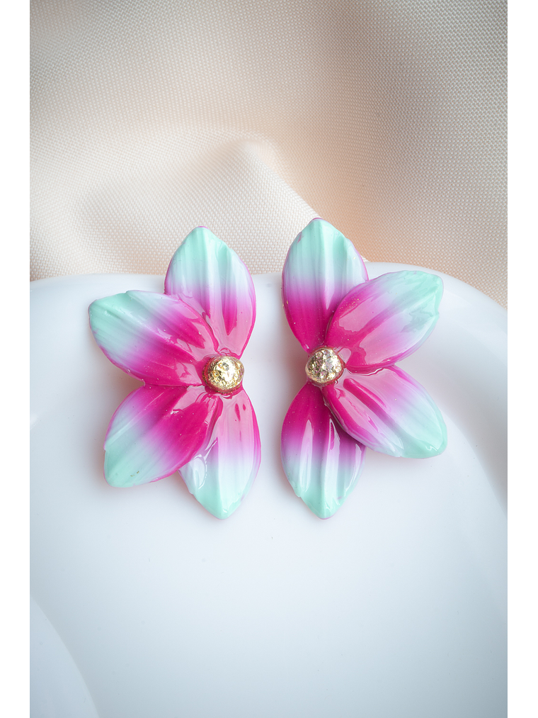 Aritos modelo flor de loto 1