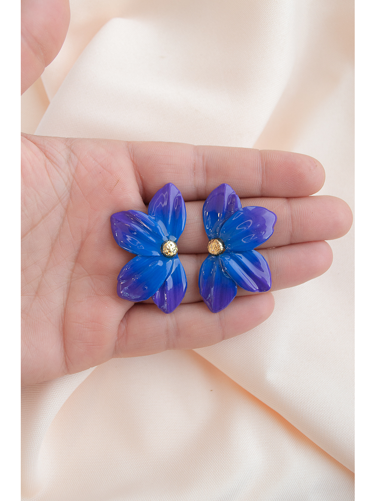 Aritos modelo flor de loto 3