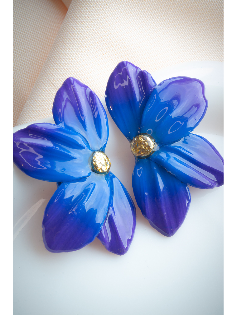 Aritos modelo flor de loto 2