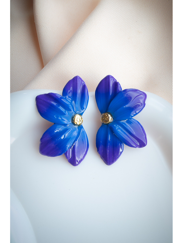 Aritos modelo flor de loto 1