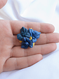 Aritos y Pin de Ramo de flores azules - Miniatura 3