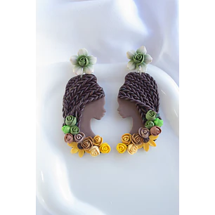 Aros Mujer soñadora Afro