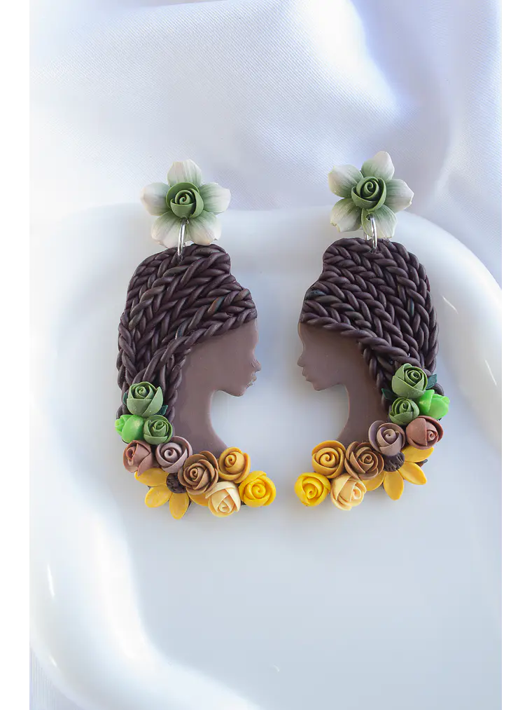 Aros Mujer soñadora Afro 1