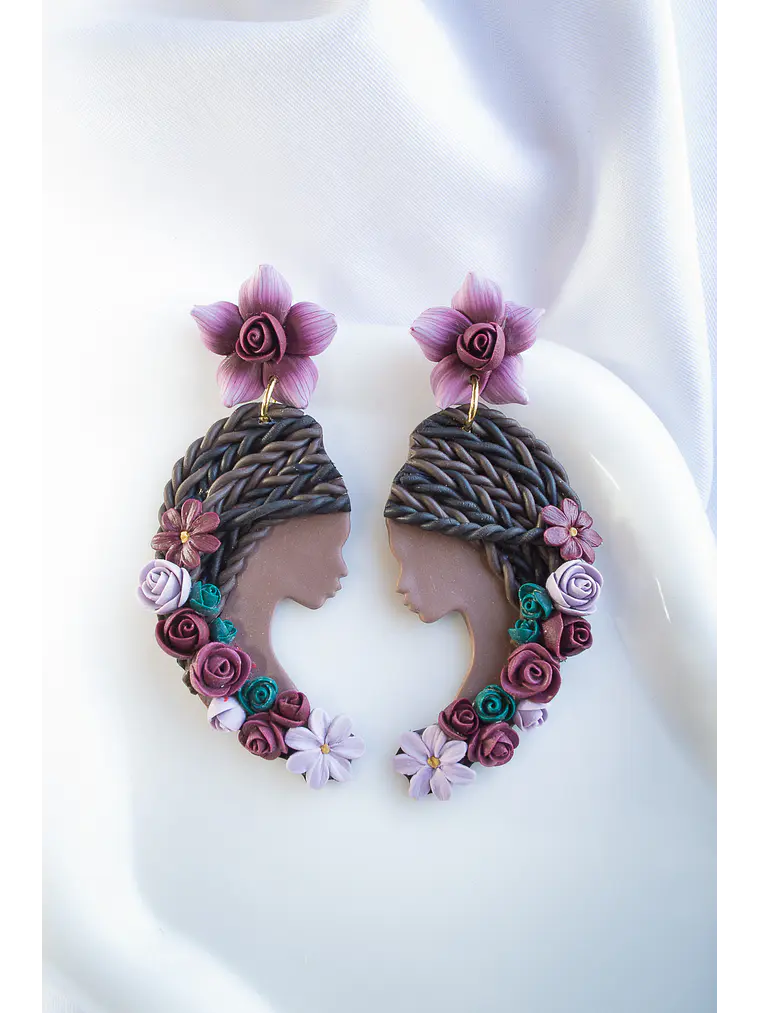 Aros Mujer soñadora Afro 1
