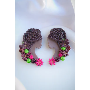 Aros Mujer soñadora Afro