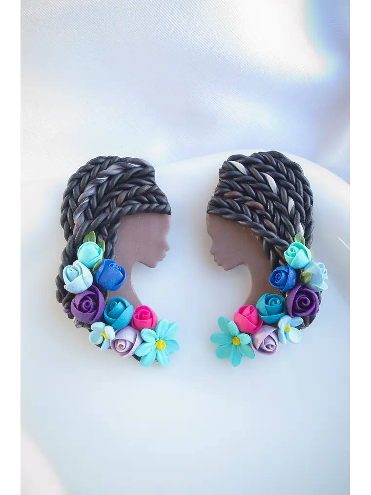 Aros Mujer soñadora Afro 1