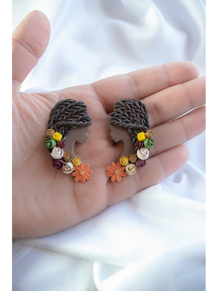 Aros Mujer soñadora Afro 3