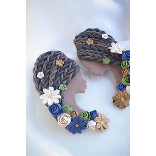 Aros Mujer soñadora Afro