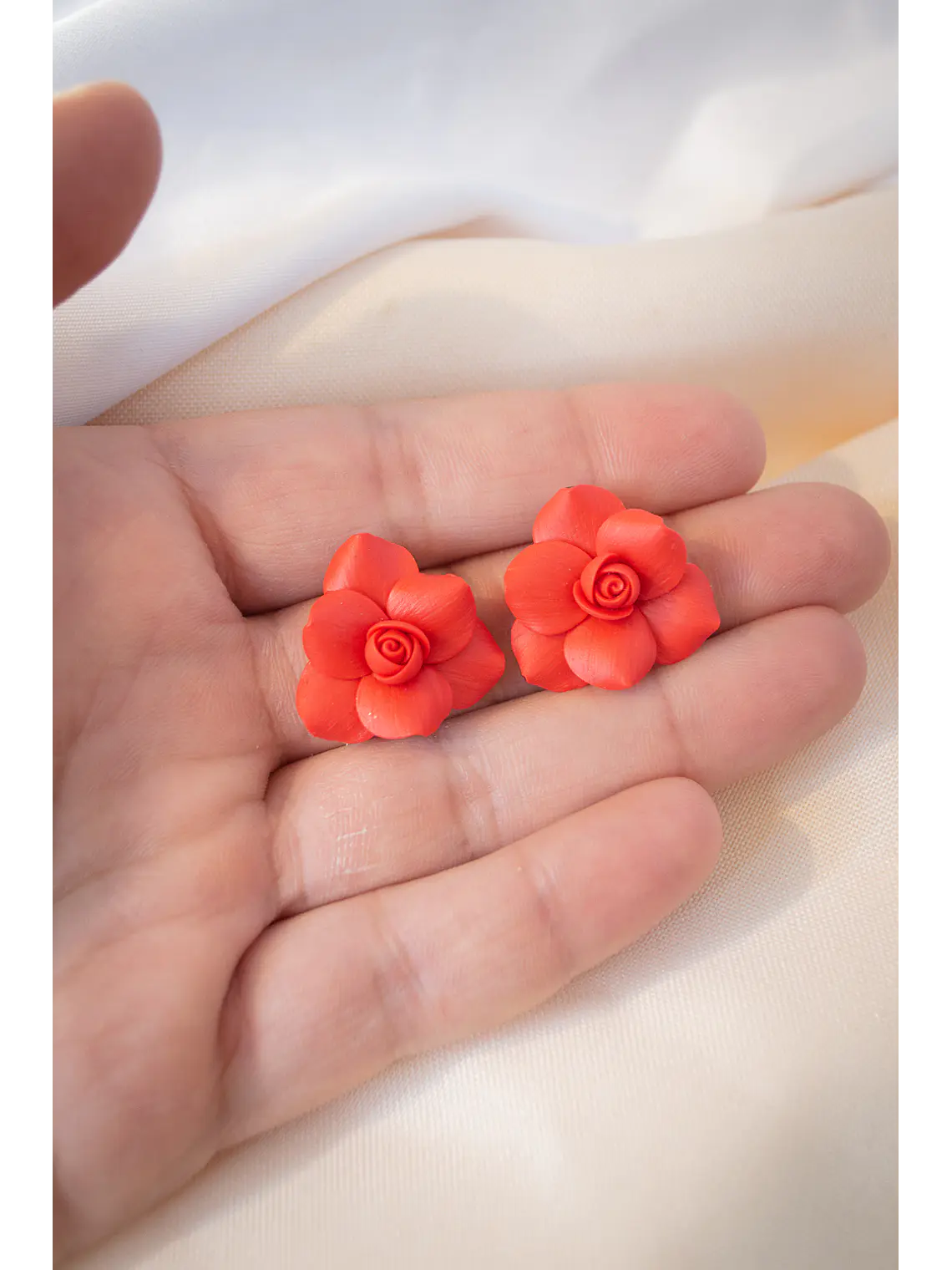 Aritos Rosas Rojas  2