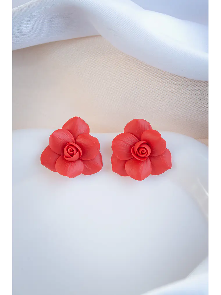 Aritos Rosas Rojas  1