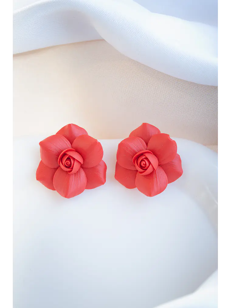 Aritos Rosas Rojas  1