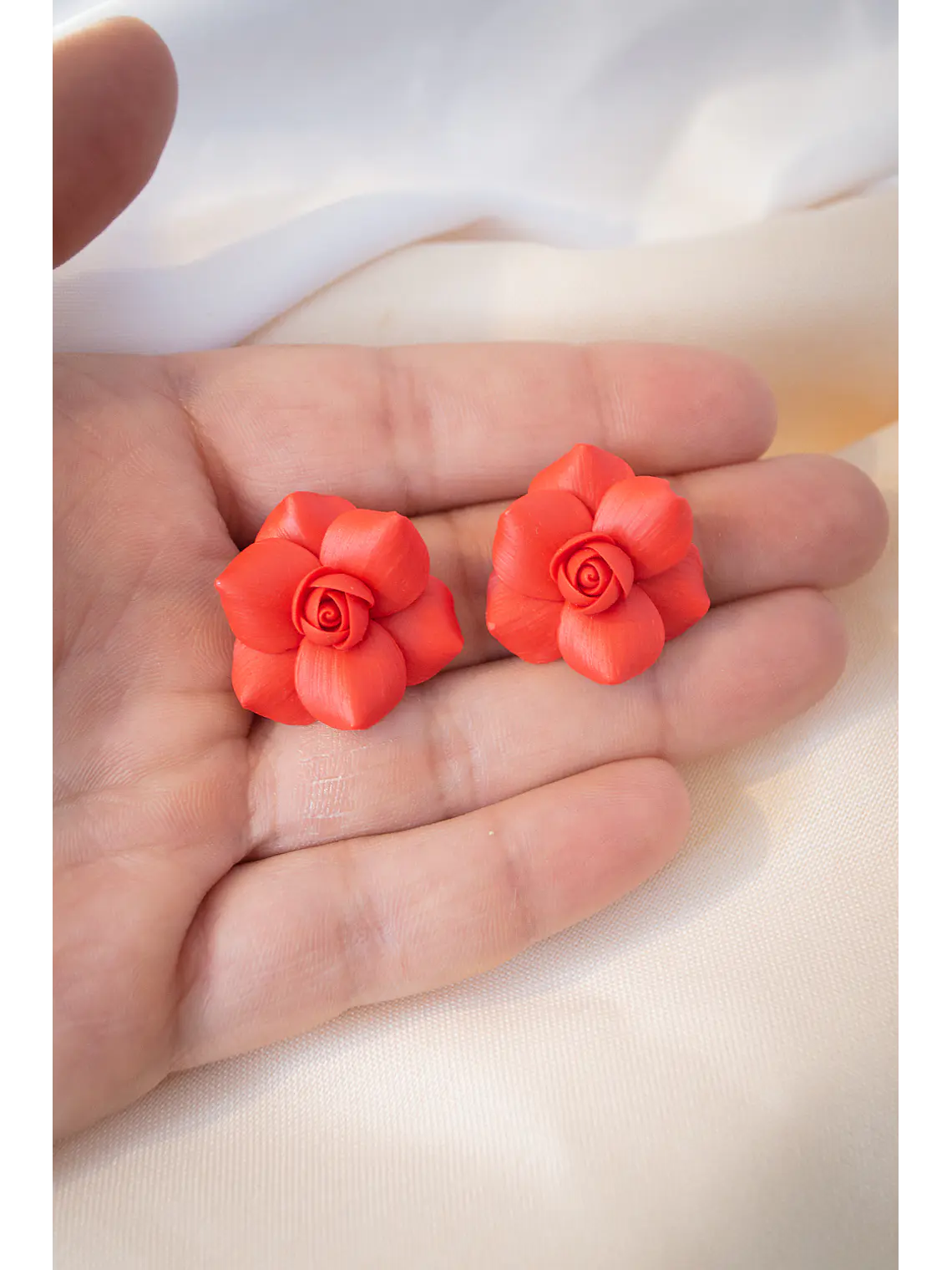 Aritos Rosas Rojas  3