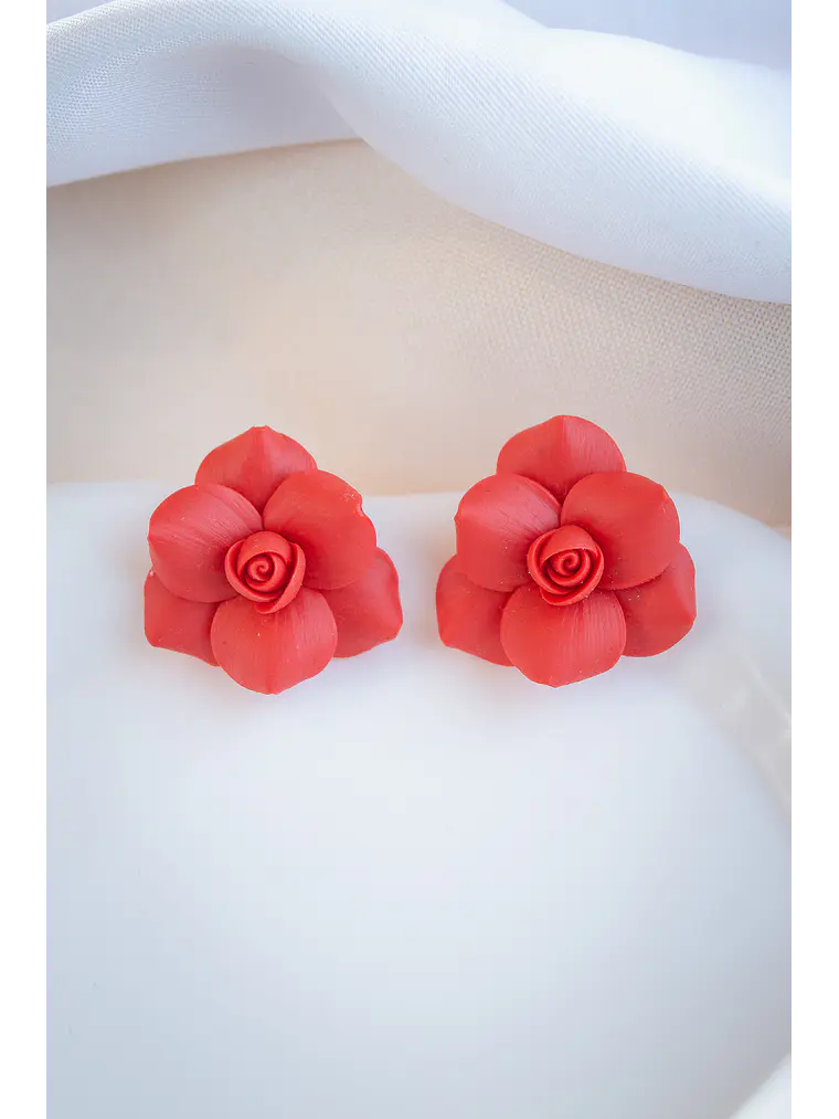 Aritos Rosas Rojas  1