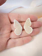 Aritos alas de mariposas blancas  - Miniatura 2