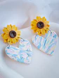 Aritos Girasol y Corazon multicolor  - Miniatura 3