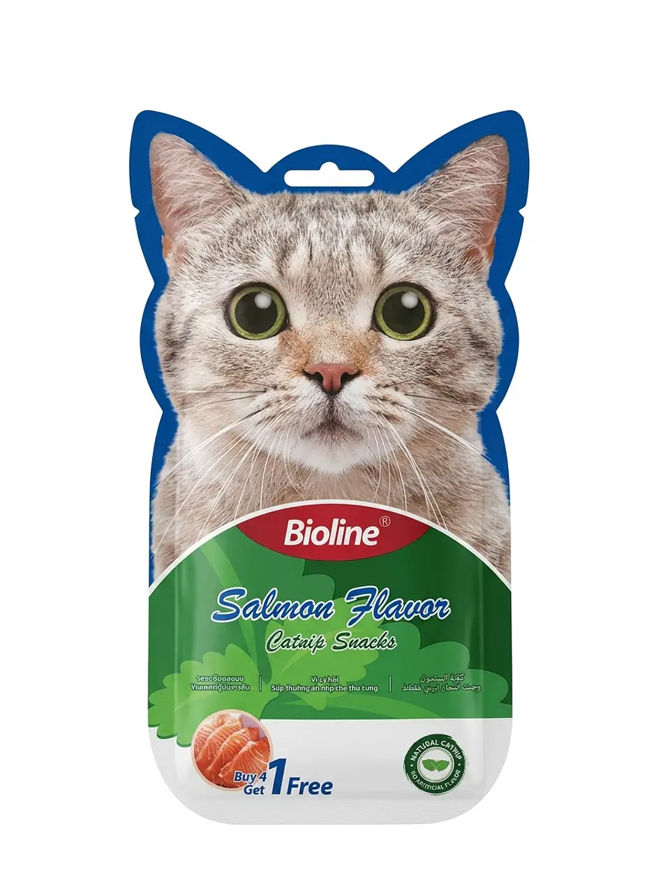 Snack para gato sabor salmon y conejo 2