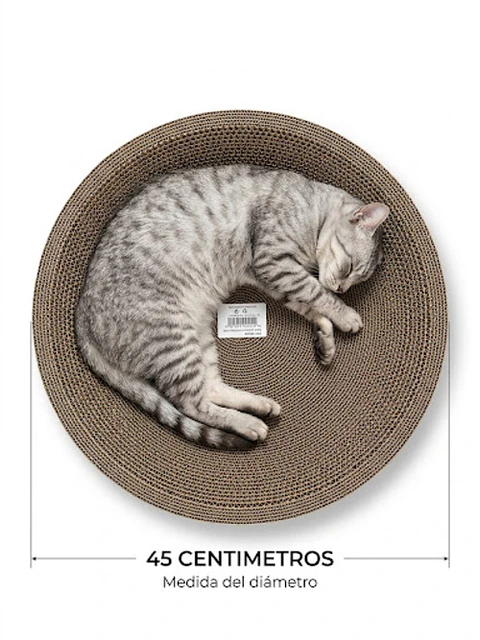 Rascador redondo tipo cama de 45 cm