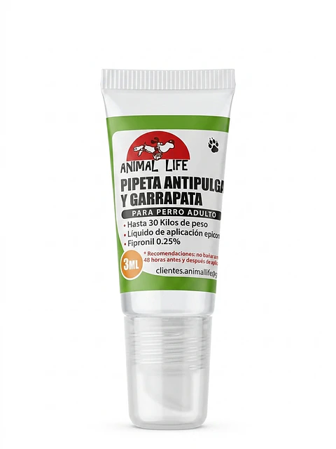 Pipeta antiparasitaria para perro adulto