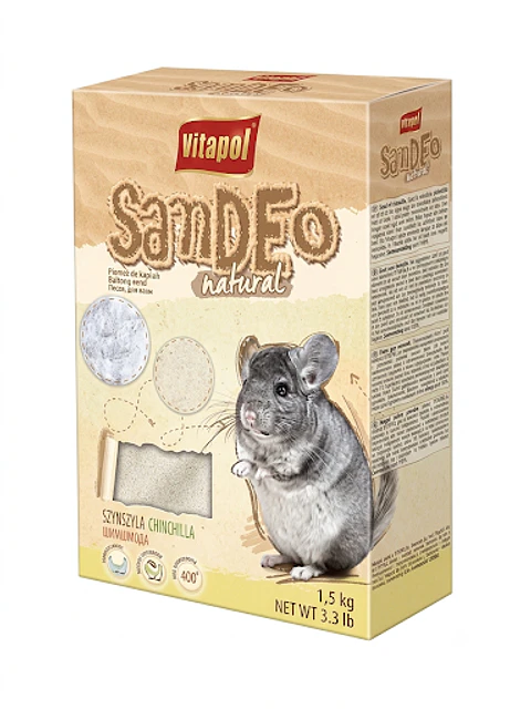 Arena de baño para chinchilla usada en hámster 1,5 kg