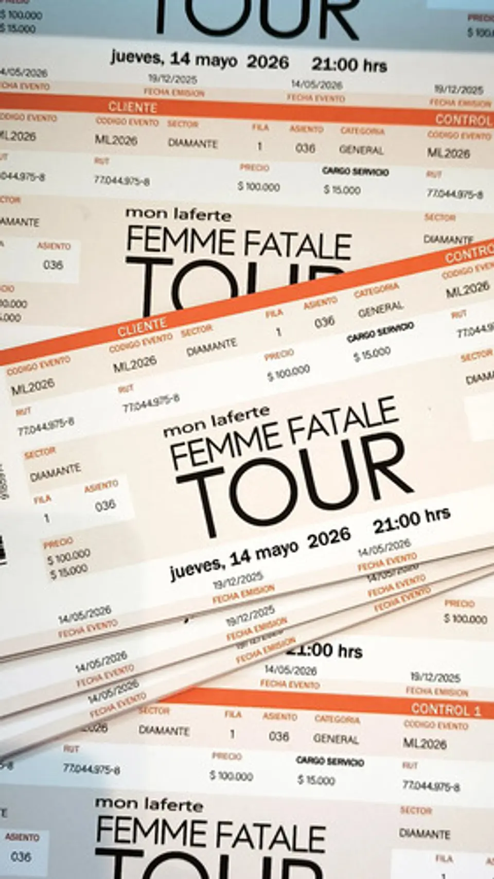 Entrada Conmemorativa Mon Laferte 1