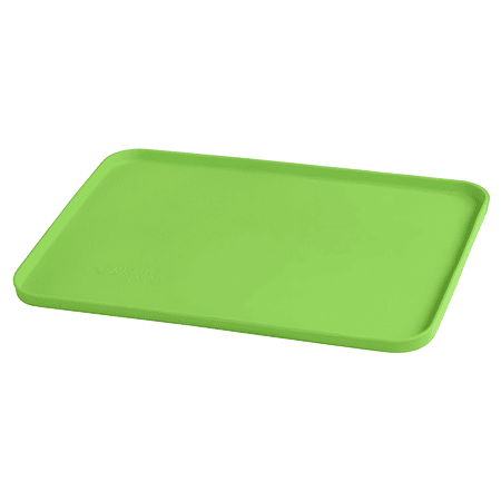 Mat Individual de Silicona Verde para comer con las manos