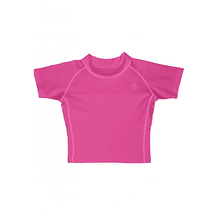 Polera Manga Corta Con Filtro UV Fucsia Iplay