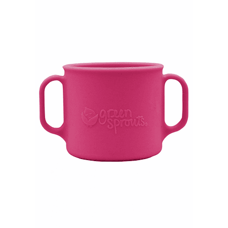 Vaso de Silicona con Asas Fucsia +12mo