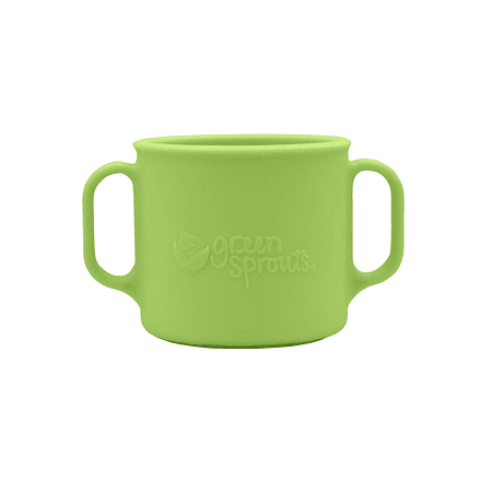 Vaso de Silicona con Asas Verde +12mo