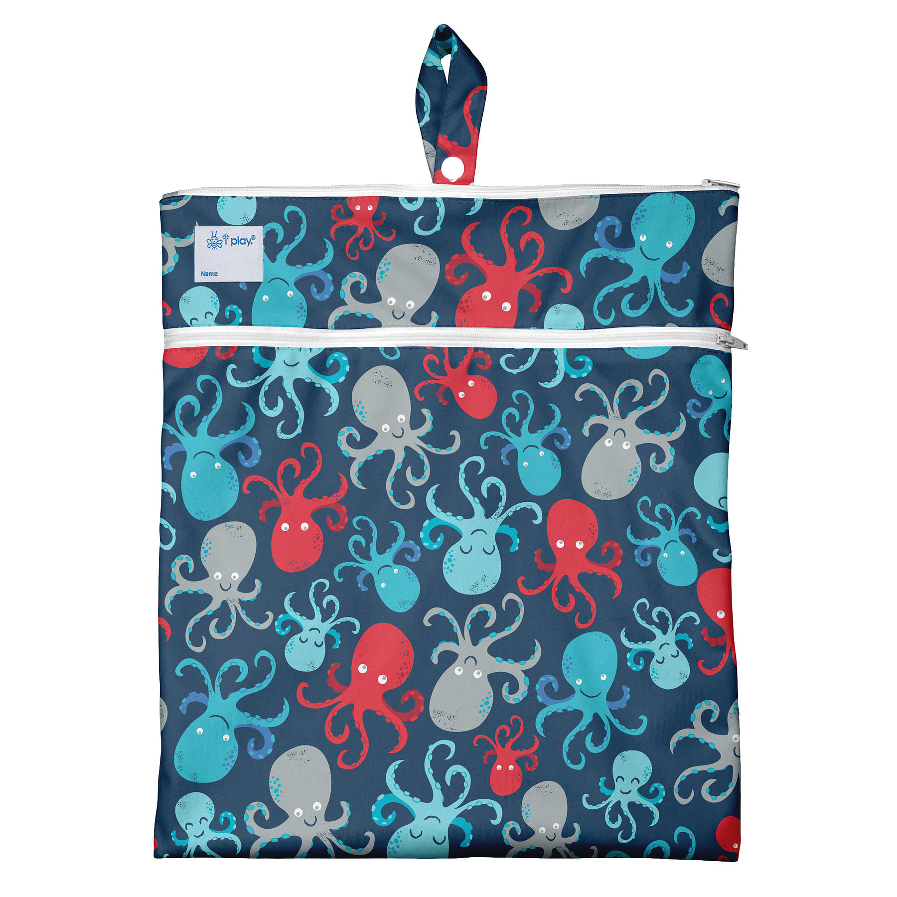 Bolso Impermeable Azul Pulpo