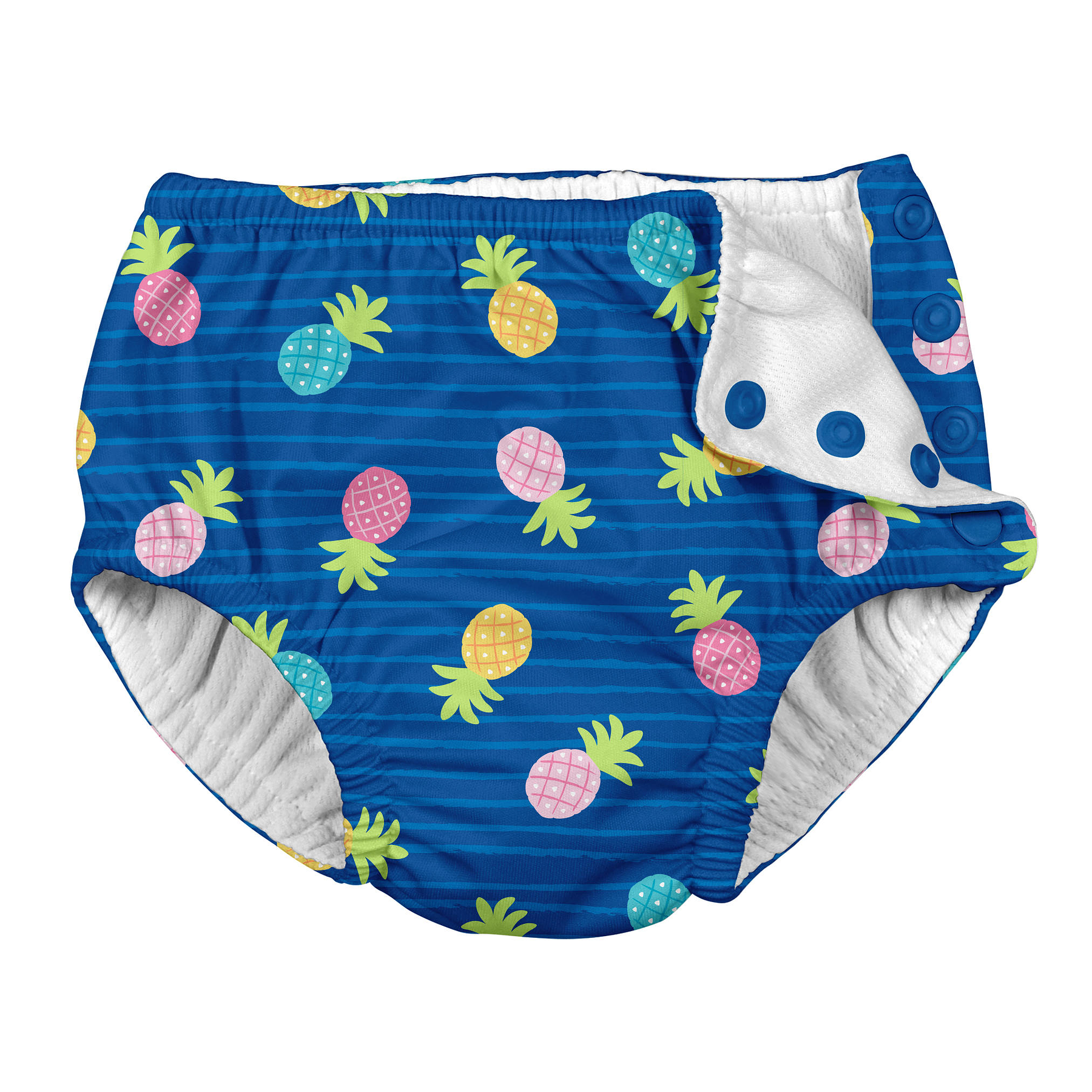 Traje De Baño Con Pañal de Agua Reusable Zunga Azul Piña Iplay