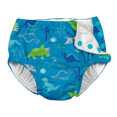 Traje de Baño con Pañal de agua Reusable Zunga Celeste Dinosaurio Iplay